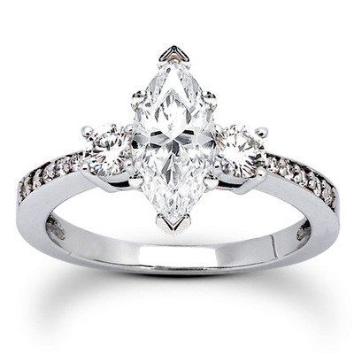 Round Cut Prong Set Diamond Engagement Ring (0.39 ct. tw.) - view 9