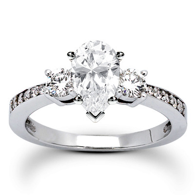 Round Cut Prong Set Diamond Engagement Ring (0.39 ct. tw.) - view 7