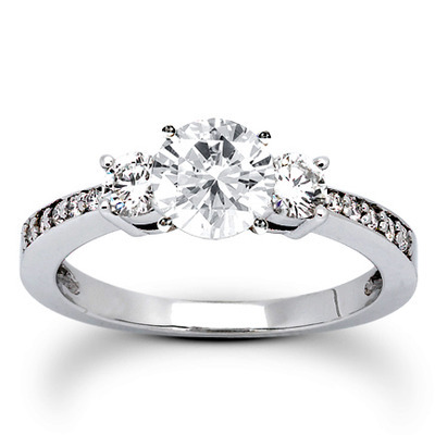 Round Cut Prong Set Diamond Engagement Ring (0.39 ct. tw.) - view 4 of 23