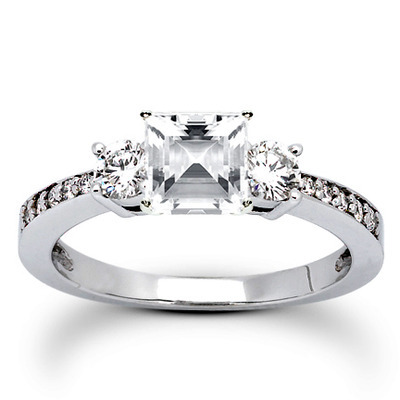 Round Cut Prong Set Diamond Engagement Ring (0.39 ct. tw.) - view 3 of 23