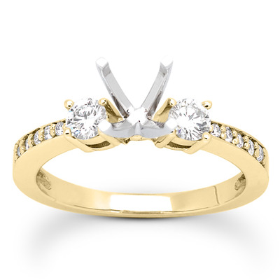 Round Cut Prong Set Diamond Engagement Ring (0.39 ct. tw.)