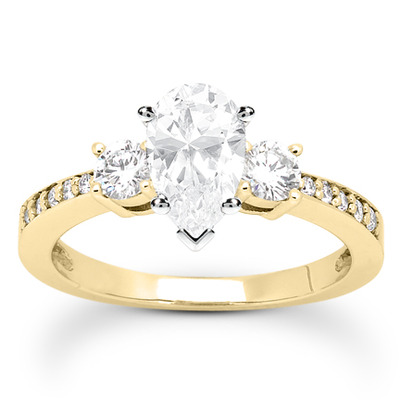 Round Cut Prong Set Diamond Engagement Ring (0.39 ct. tw.) - view 18