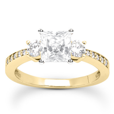 Round Cut Prong Set Diamond Engagement Ring (0.39 ct. tw.) - view 17