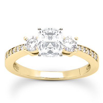 Round Cut Prong Set Diamond Engagement Ring (0.39 ct. tw.) - view 16 of 23