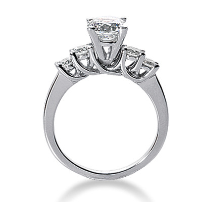 0.70 CT Round Cut Prong Set Diamond Engagement Ring - view 14