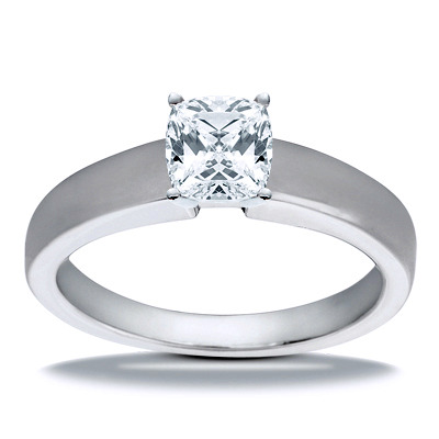 Prong Set Solitaire Diamond Engagement Ring - view 11