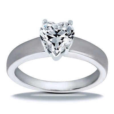 Prong Set Solitaire Diamond Engagement Ring - view 9