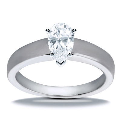 Prong Set Solitaire Diamond Engagement Ring - view 6