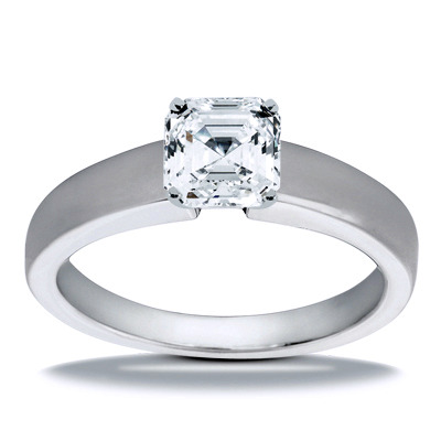 Prong Set Solitaire Diamond Engagement Ring - view 2