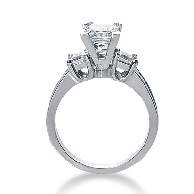  Princess Cut Prong Set Diamond Engagement Ring (0.58 ct. t.w.) - view 14