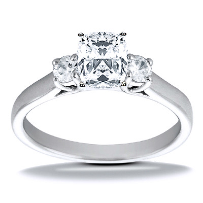 0.20 ct. Round Cut Prong Set Diamond Engagement Ring - view 4