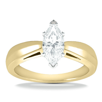 Trendy Diamond Engagement Ring - view 10