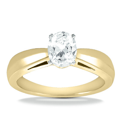 Trendy Diamond Engagement Ring - view 9