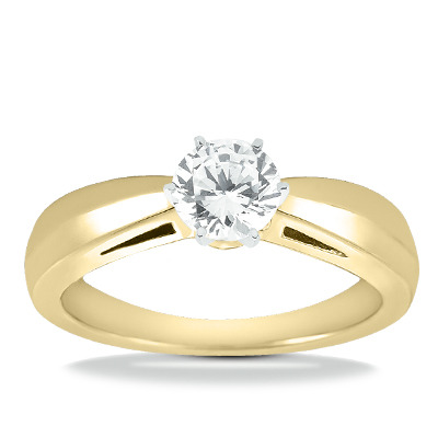 Trendy Diamond Engagement Ring - view 5