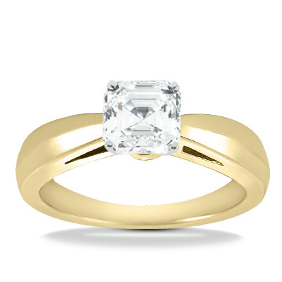 Trendy Diamond Engagement Ring - view 4