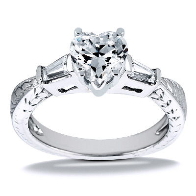 Straight Baguette Diamond Engagement Ring (0.24 t.c.w.) - view 9