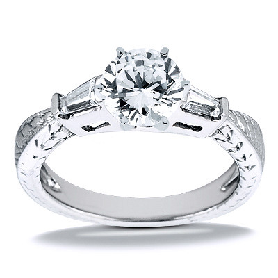 Straight Baguette Diamond Engagement Ring (0.24 t.c.w.) - view 3 of 22