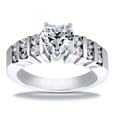 Bar Set Diamond Engagement Ring (0.48 t.c.w.) - view 20