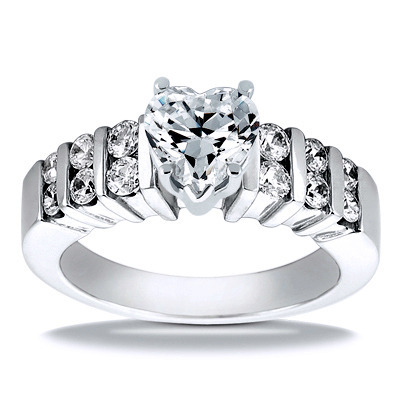 Bar Set Diamond Engagement Ring (0.48 t.c.w.) - view 20 of 22