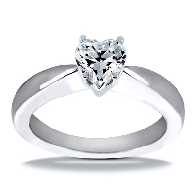 Solitaire Diamond Engagement Ring - view 9