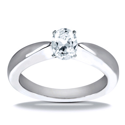 Solitaire Diamond Engagement Ring - view 7