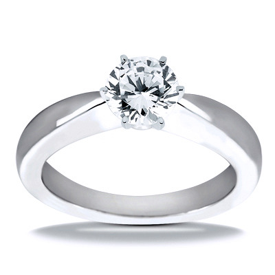 Solitaire Diamond Engagement Ring - view 4