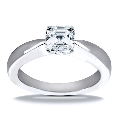 Solitaire Diamond Engagement Ring - view 3