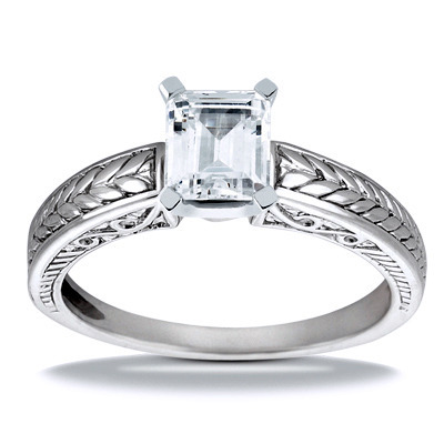 Prong Set Solitaire Antique Diamond Engagement Ring - view 1 of 27