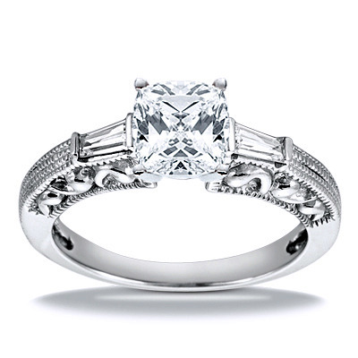 Three Stone Baguette Diamond Engagement Ring (0.16 ct. t.w.) - view 22 of 22