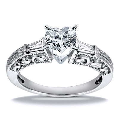 Three Stone Baguette Diamond Engagement Ring (0.16 ct. t.w.) - view 20