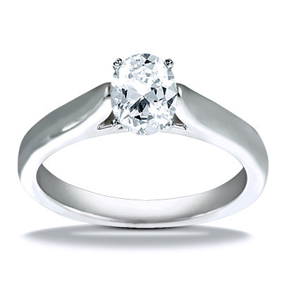 Classic Cathedral Solitaire Diamond Engagement Ring - view 11 of 26