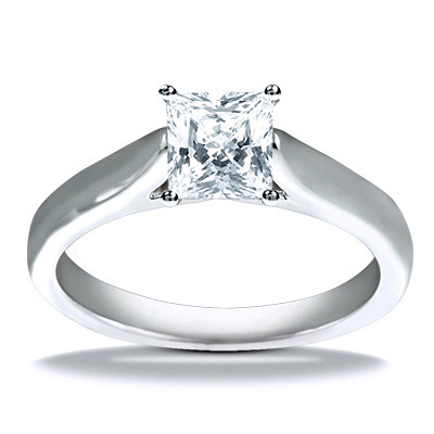 Classic Cathedral Solitaire Diamond Engagement Ring - view 9 of 26