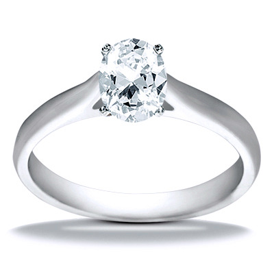 Solitaire Diamond Engagement Ring - view 11