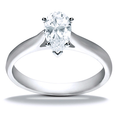 Solitaire Diamond Engagement Ring - view 10