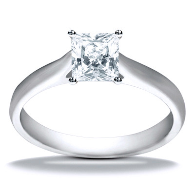 Solitaire Diamond Engagement Ring - view 9