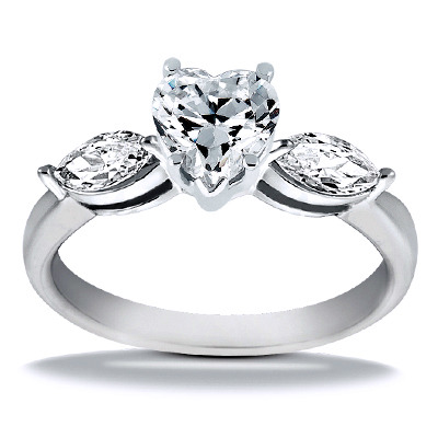 Marquise Cut Prong Set Diamond Engagement Ring (0.50 ct.tw.) - view 20