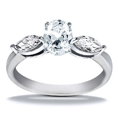 Marquise Cut Prong Set Diamond Engagement Ring (0.50 ct.tw.) - view 18 of 25