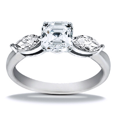 Marquise Cut Prong Set Diamond Engagement Ring (0.50 ct.tw.) - view 13