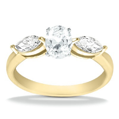 Marquise Cut Prong Set Diamond Engagement Ring (0.50 ct.tw.) - view 7 of 25