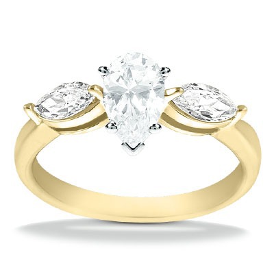 Marquise Cut Prong Set Diamond Engagement Ring (0.50 ct.tw.) - view 6 of 25