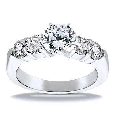 Shared Prong Diamond Engagement Ring (1.00 t.c.w.) - view 14