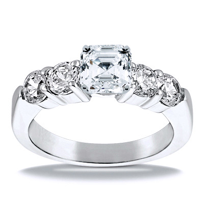 Shared Prong Diamond Engagement Ring (1.00 t.c.w.) - view 1