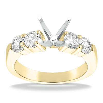 Shared Prong Diamond Engagement Ring (1.00 t.c.w.) - view 12