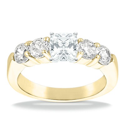 Shared Prong Diamond Engagement Ring (1.00 t.c.w.) - view 11