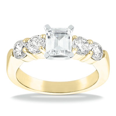 Shared Prong Diamond Engagement Ring (1.00 t.c.w.) - view 10