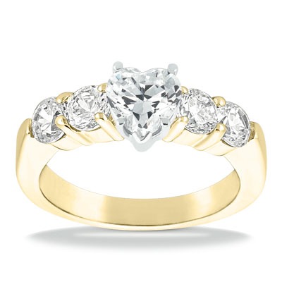 Shared Prong Diamond Engagement Ring (1.00 t.c.w.) - view 9