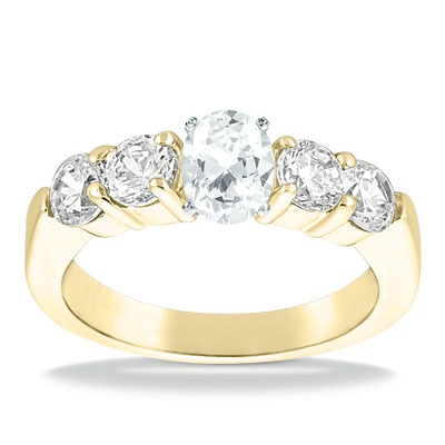 Shared Prong Diamond Engagement Ring (1.00 t.c.w.) - view 7