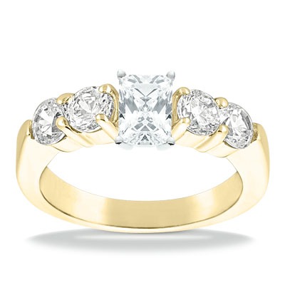 Shared Prong Diamond Engagement Ring (1.00 t.c.w.) - view 4