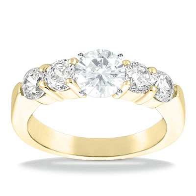 Shared Prong Diamond Engagement Ring (1.00 t.c.w.) - view 3