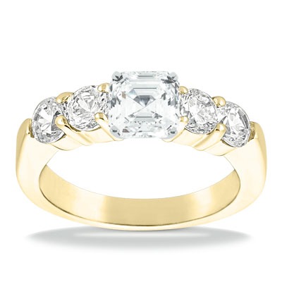 Shared Prong Diamond Engagement Ring (1.00 t.c.w.) - view 2